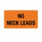Nevs Label, No Neck Leads 7/8" x 1-5/8" Flr Orange w/Black VW-0109 - alternate 1